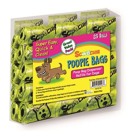 Schoochie Pet Schoochie Pet 403 Roll Super Value Poop Bags - 25 Pack 403